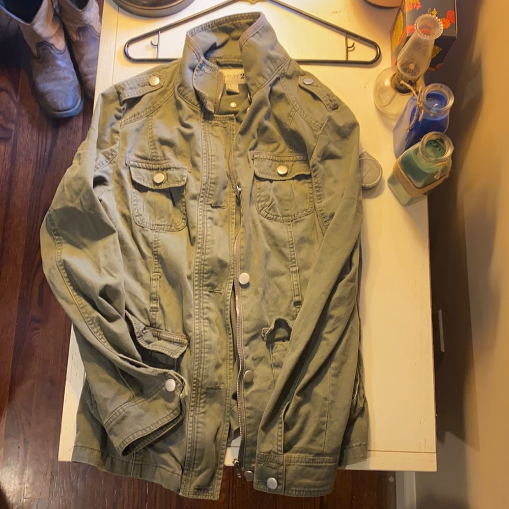 Forever 21 jacket attack chopper